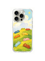 Sunlit Hillside Dreamers pattern on iPhone 14 Pro Max case