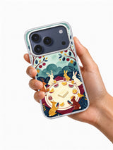 Cloudfruit Picnic iPhone case shown in hand