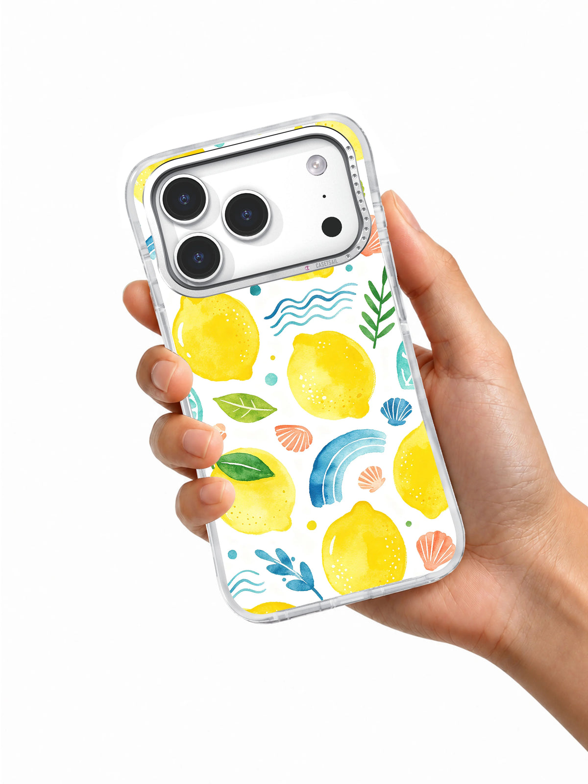 Product or handheld view of the Coastal Lemon Summer case