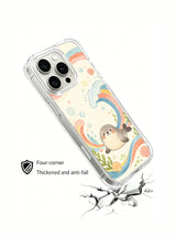 Coastal Rainbow Seal iPhone 14 Pro case artwork detail