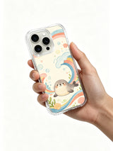 Coastal Rainbow Seal iPhone 14 Pro case camera detail