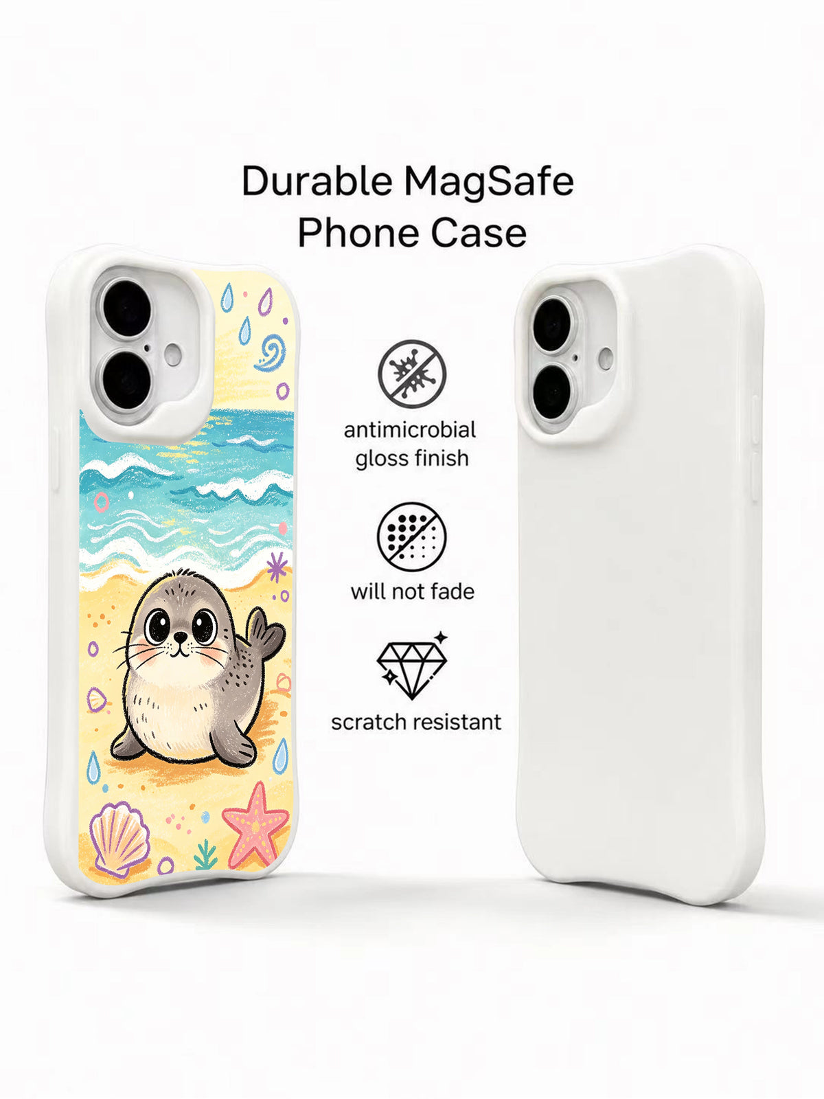 Coastal Seal iPhone 16 Plus case product view