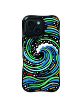 Cresting Current ocean wave pattern iPhone 15 Pro case