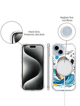 Coastal Smile Seal iPhone 13 case shown with clear contour and camera opening details