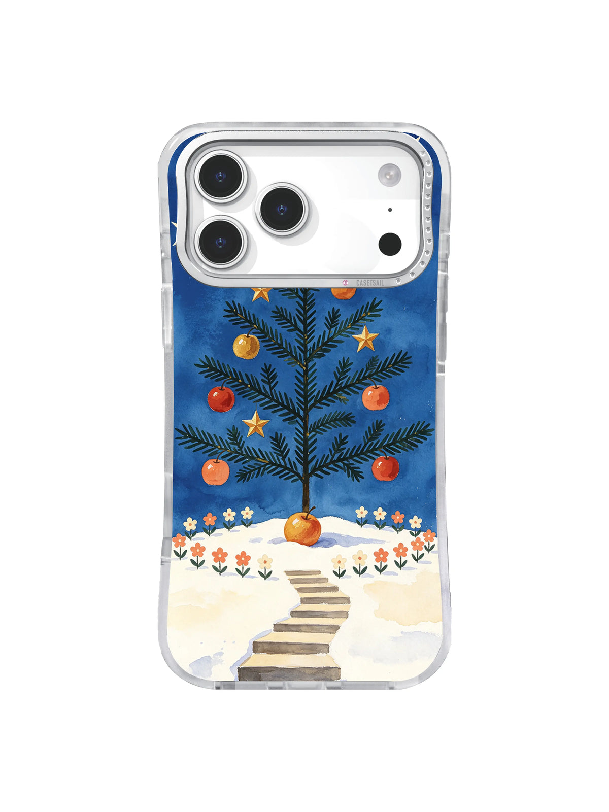 Antique gold star fruit path iPhone 17 Pro case pattern four