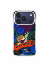 Letters Over Vermilion Bridge cobalt tulip arrival iPhone case artwork
