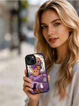 The Coffin Flower Garden iPhone 13 case lifestyle presentation