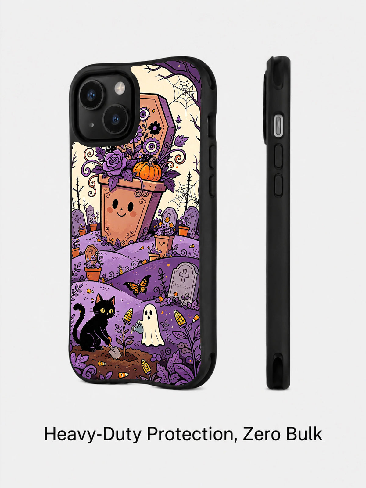 The Coffin Flower Garden iPhone 13 case side view