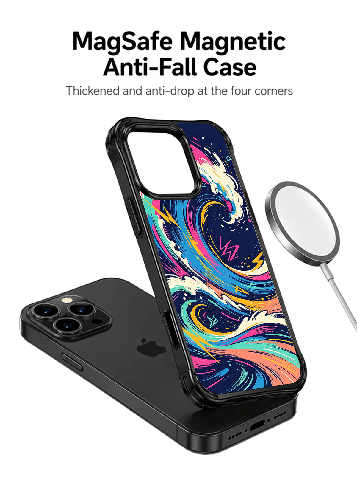 Color Energy Wave MagSafe iPhone 14 Pro Max case