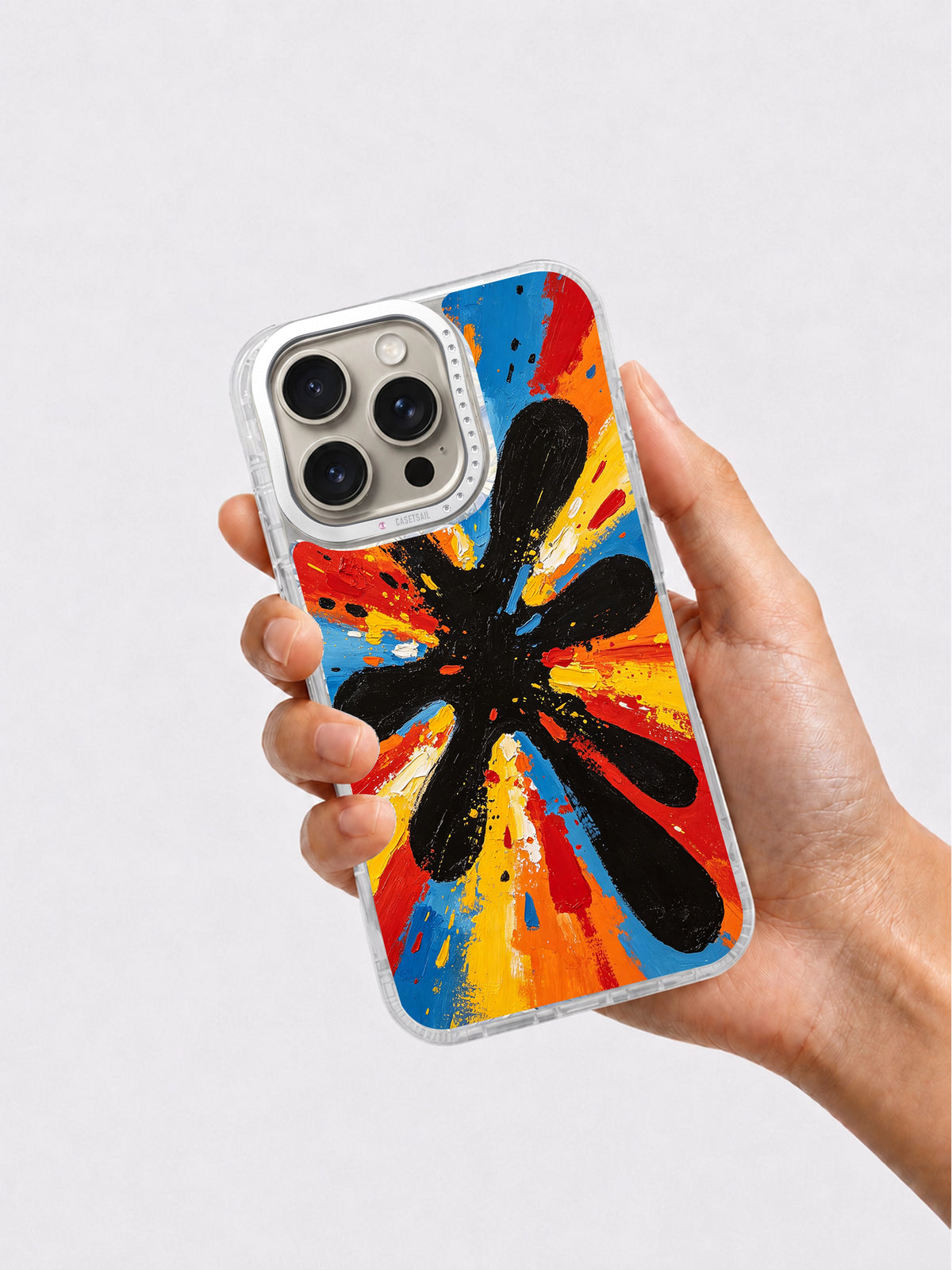 Color Explosion iPhone 16 Pro Max case lifestyle image