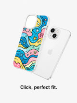Color Wave iPhone 14 case fit