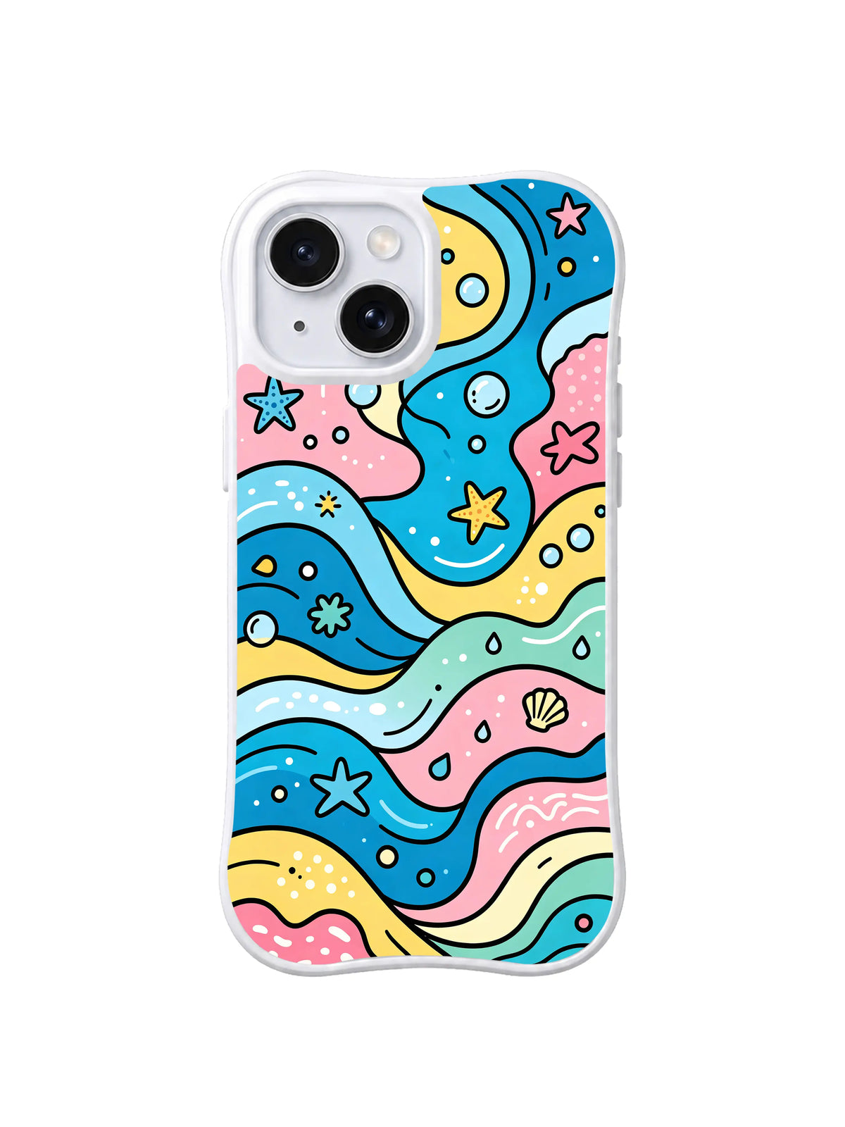 Starfish Current pattern iPhone 14 case