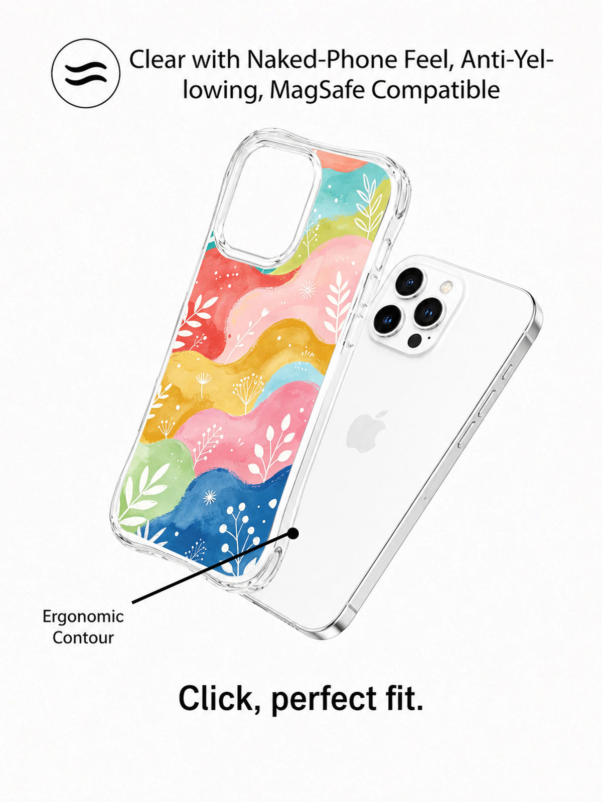 Supplied marketing graphic with unverified protection, fit or MagSafe statements