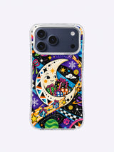 Comet Gift Moon iPhone case front view