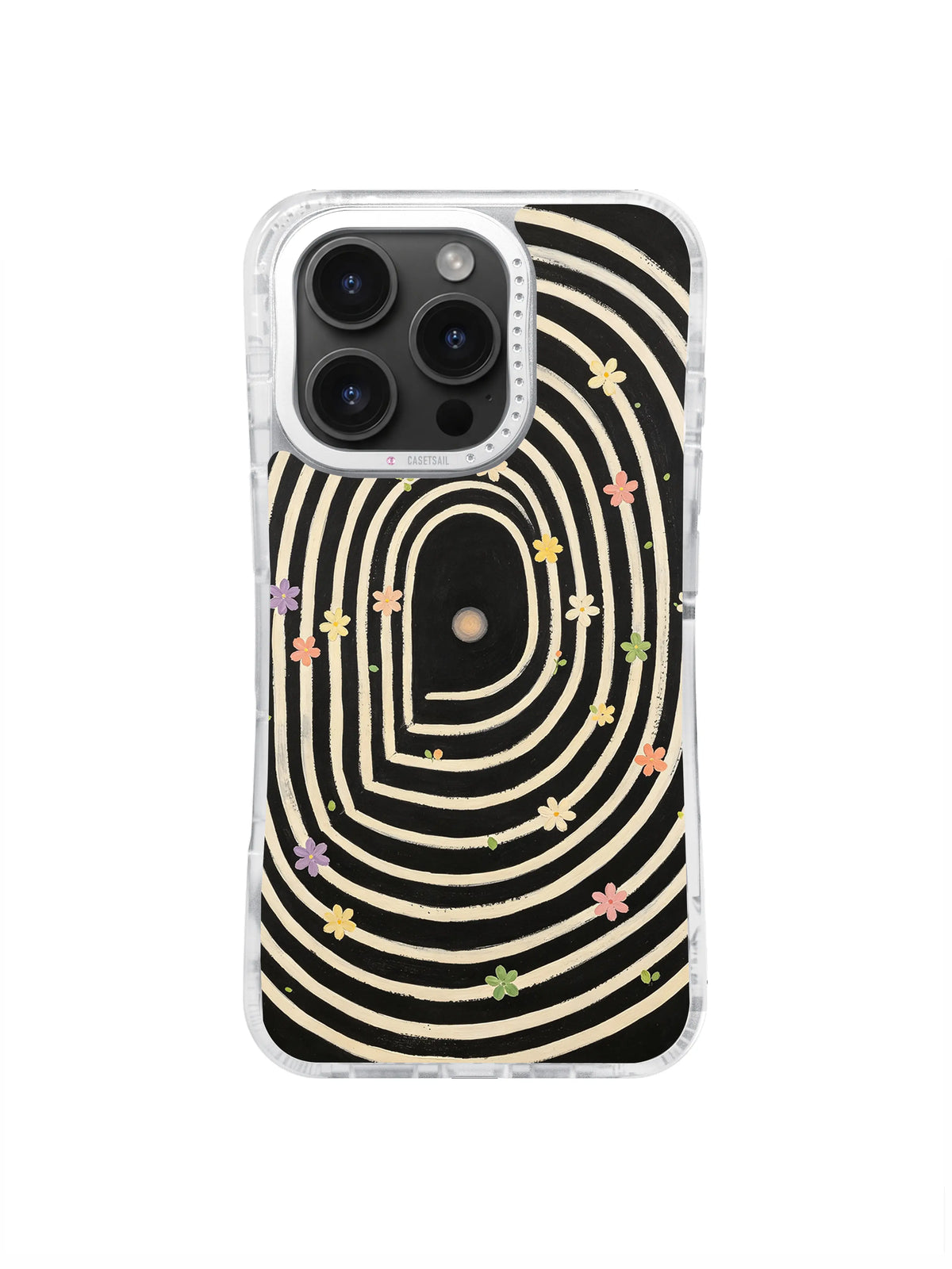 Concentric Bloom Maze pattern for iPhone 16 Pro Max case