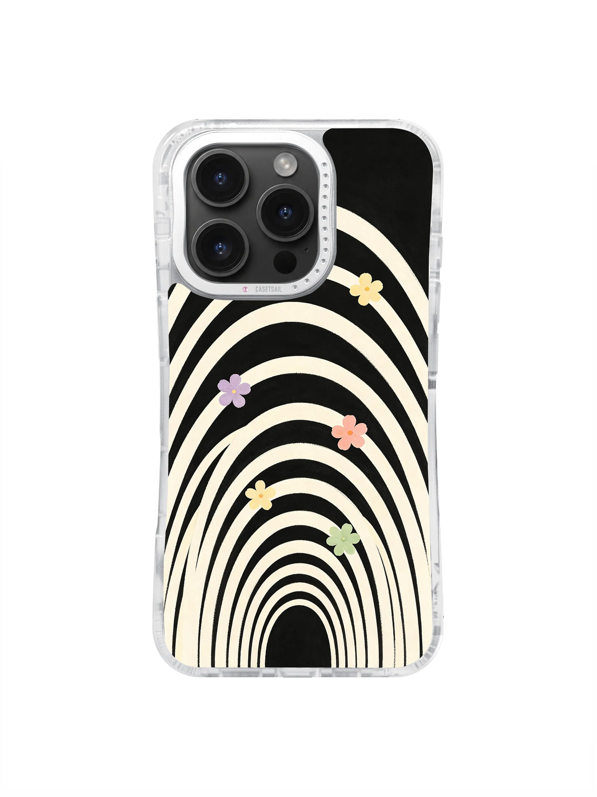 Concentric Rainbow Glow içeren iPhone kılıfı