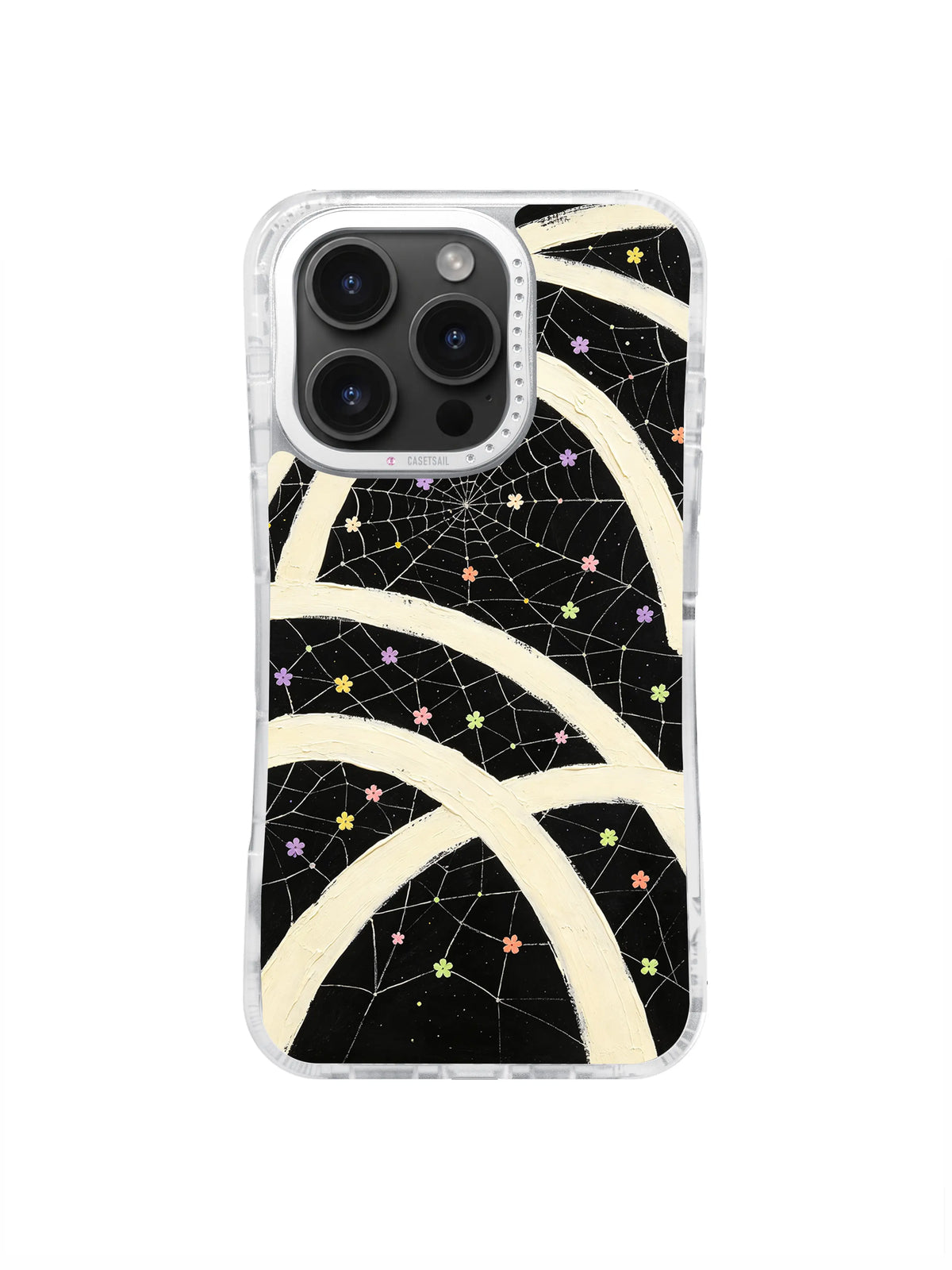 Connected Flower Signals pattern for iPhone 16 Pro Max case