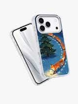 Angled view of the Copper Fox Procession iPhone 17 Pro case