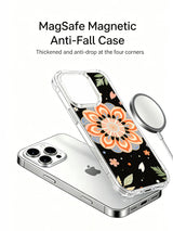 Coral Flower Archive MagSafe iPhone 15 Pro case