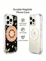 Coral Flower Archive protective iPhone 15 Pro case