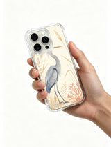 Coral reed heron iPhone 15 Pro Max case product view
