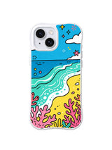 Sunny Reef Shore pattern iPhone 14 case