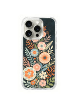 Coral Meadow Archive pattern iPhone 15 Pro case