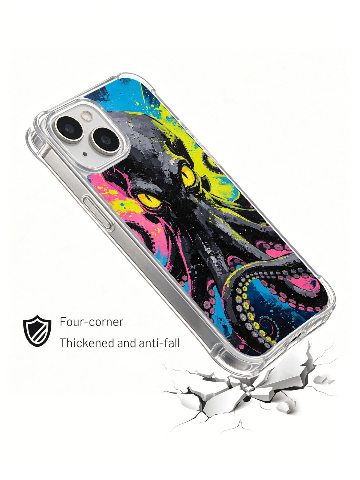 Coral Octopus Signal case shown from a corner angle