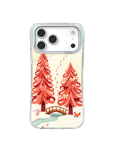 Mint Snow Return Path winter folk art iPhone 17 Pro case