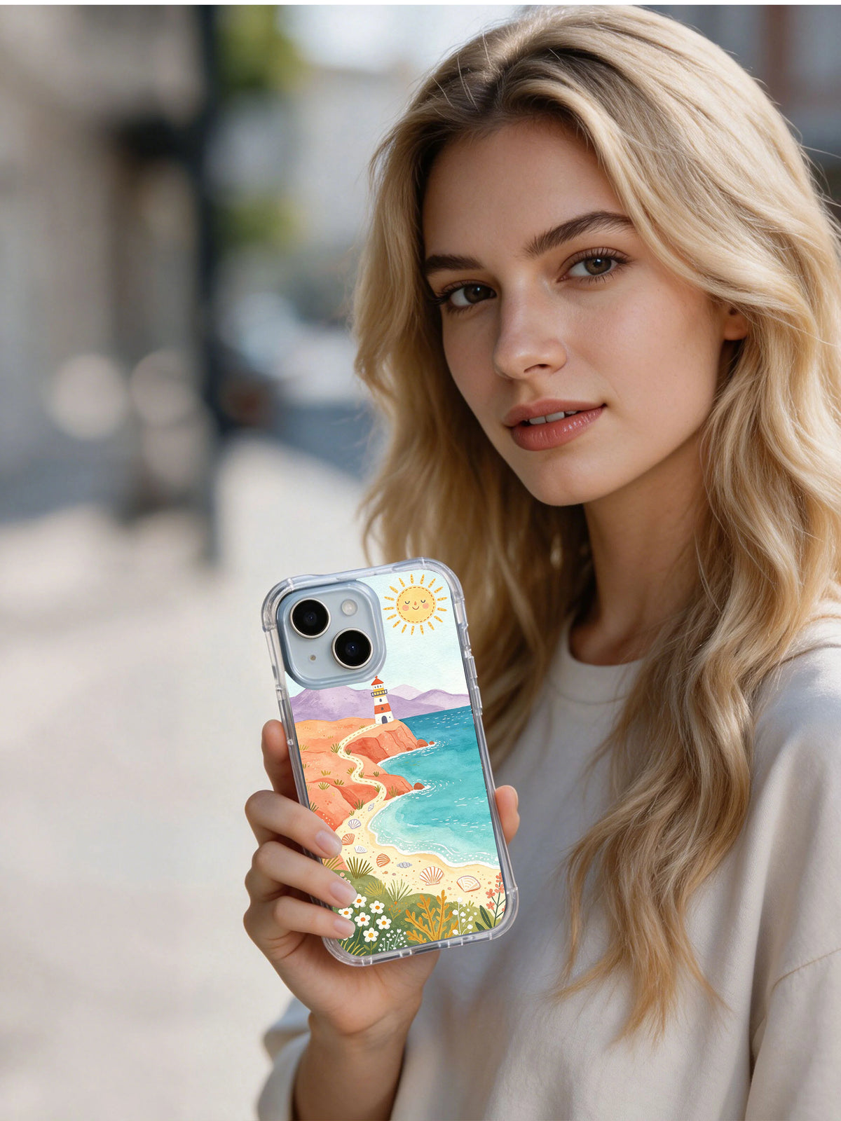 Product or handheld view of the Coral Wind Coast case