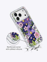 Cosmic Flower Parade rhinestone camera frame detail