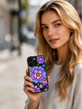 Product or handheld view of the Cosmic Flower Universe case