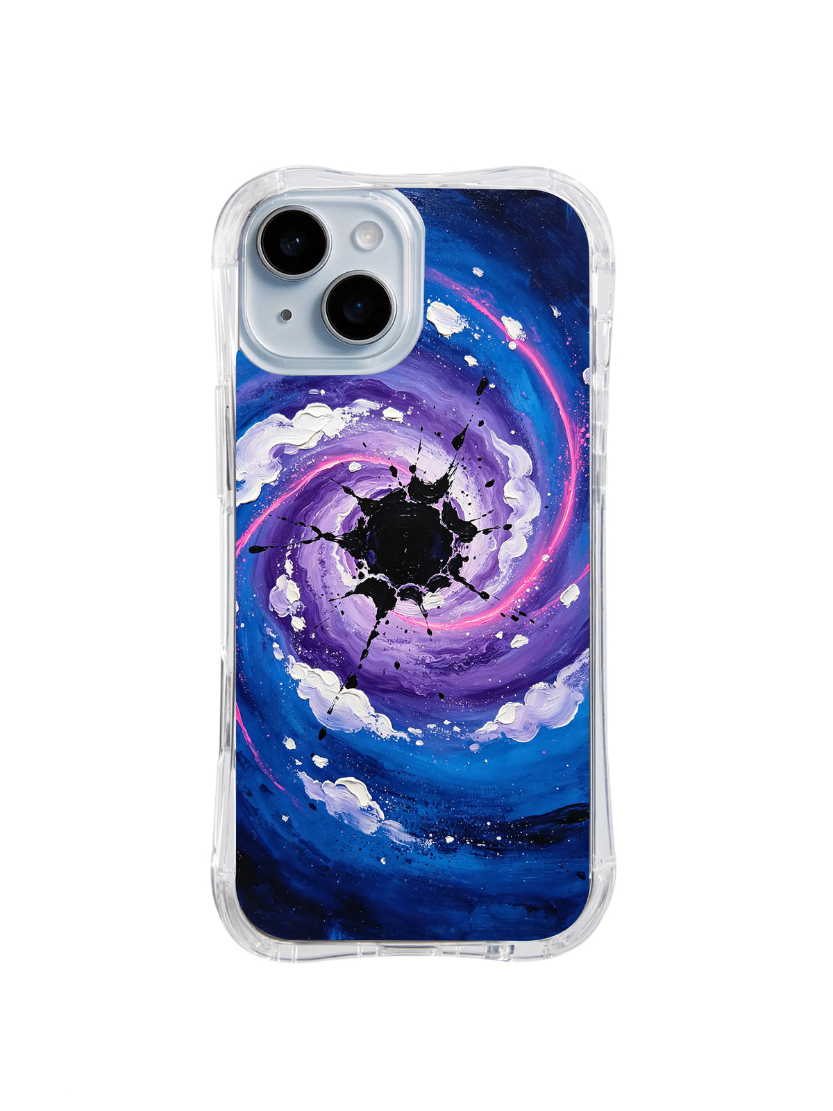 Violet Event Horizon blue purple galaxy iPhone 15 Plus case