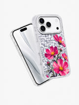 Cosmos After Dusk transparent iPhone case angled view