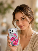 Cosmos After Dusk transparent iPhone case lifestyle scene
