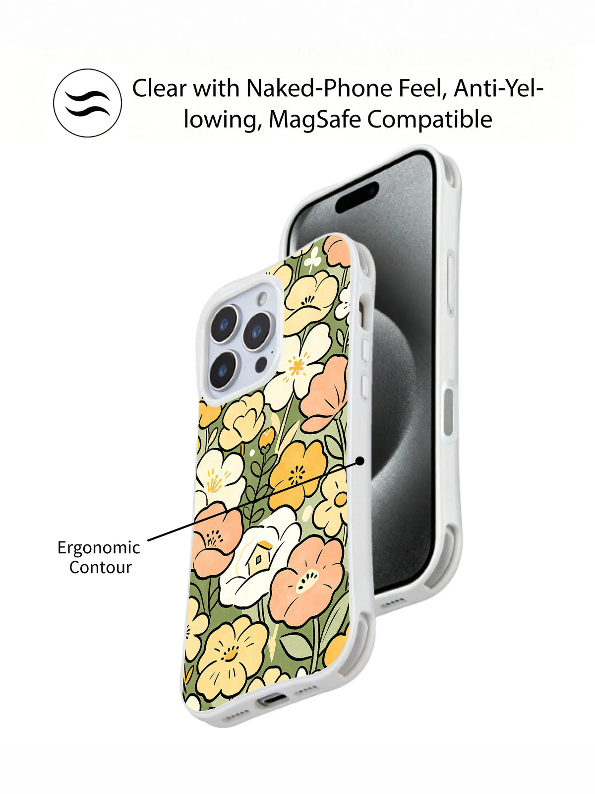 Supplied marketing graphic with unverified protection, fit or MagSafe statements