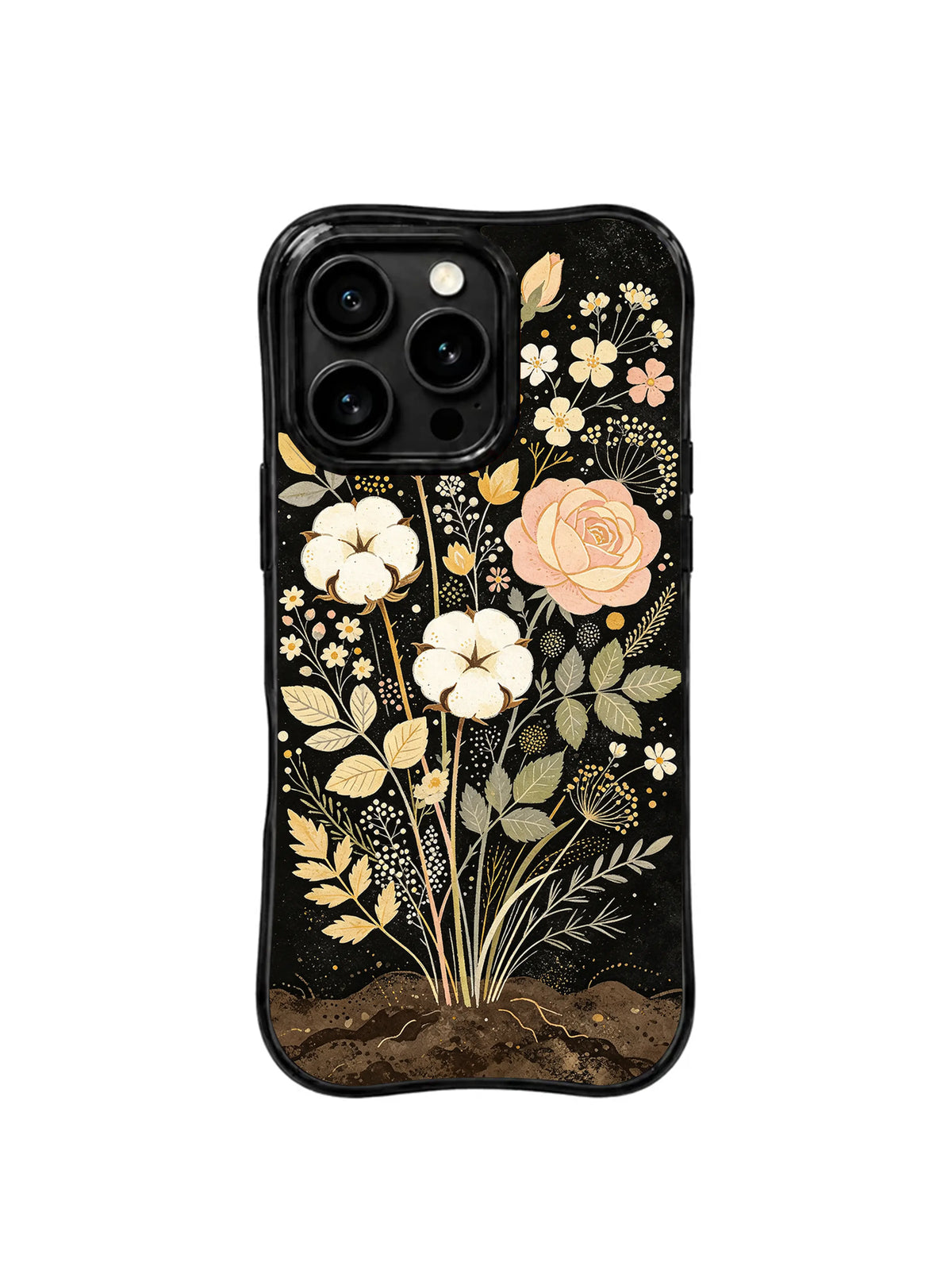 Cotton Rose Archive iPhone 15 Pro case pattern