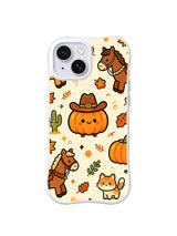 Cowboy Pumpkin Friends pattern on iPhone 14 case