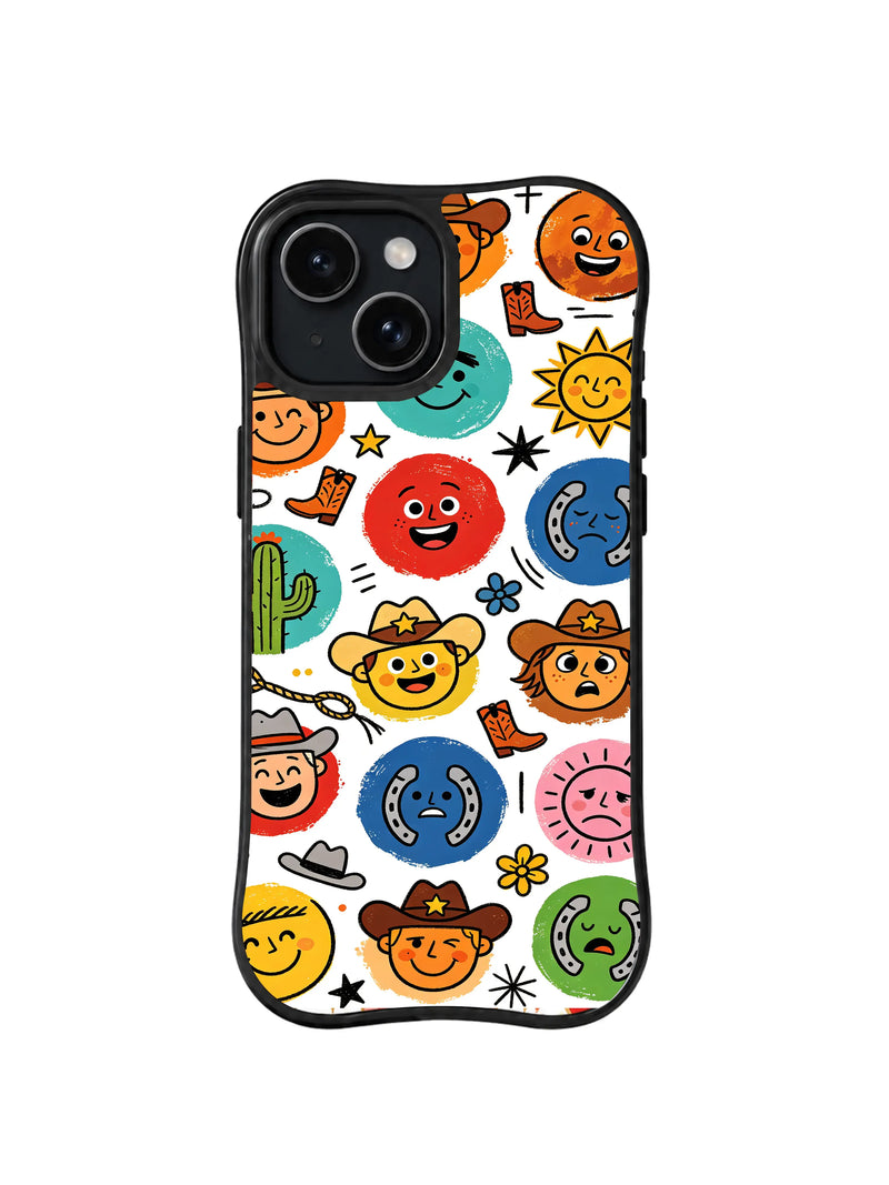 Kovboy Gülümseme Rodeosu iPhone 15 Plus Kılıfı