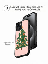 Cowgirl Christmas Charm western holiday case detail