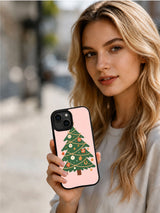 Cowgirl Christmas Charm Merry Vellum iPhone case lifestyle view