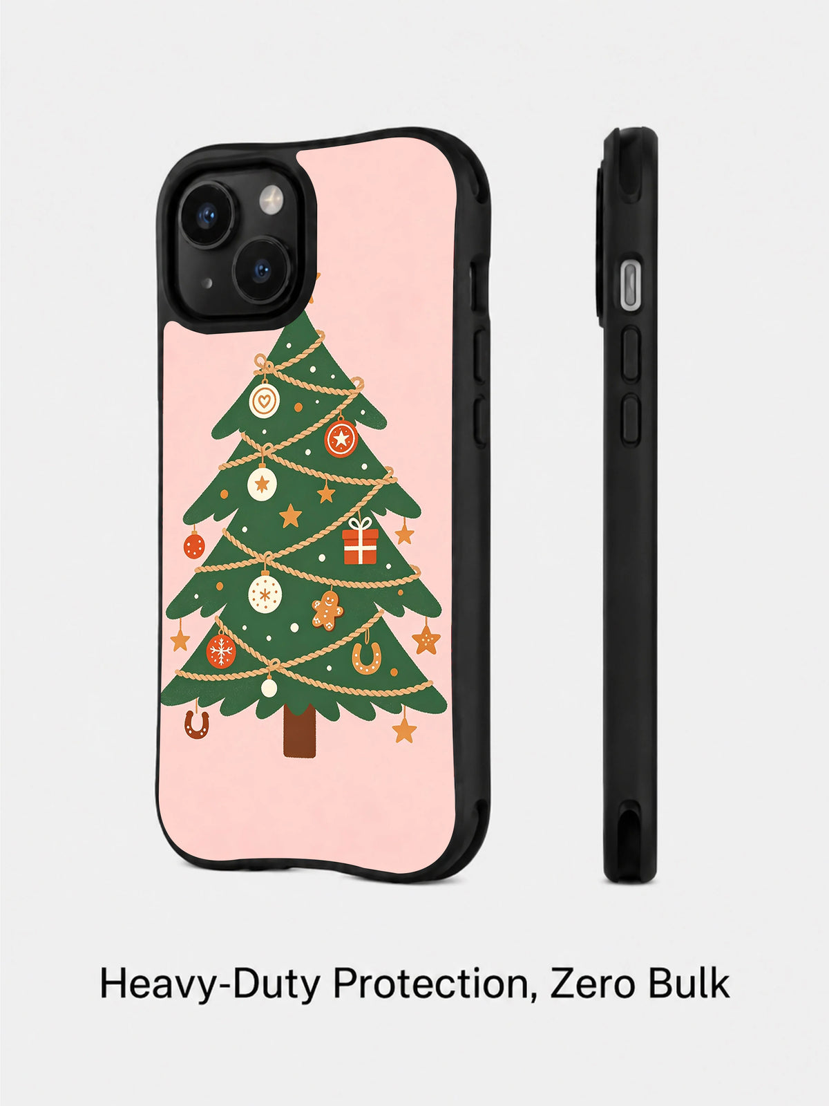 Cowgirl Christmas Charm horseshoe phone case side view