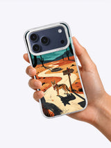 Coyote Under the Copper Moon case in hand