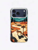 Copper Moon Crossroads coyote iPhone case