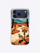 Turquoise Mesa Moon coyote iPhone case