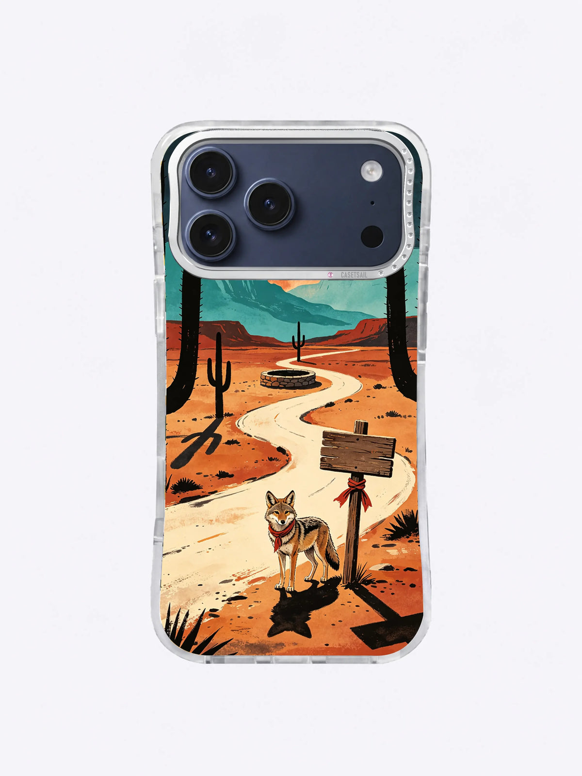 Turquoise Mesa Moon coyote iPhone case