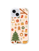 Hearthside Ornament Gathering folk art Christmas iPhone 14 Plus case