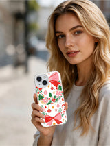 Cozy Christmas Bow Collection lifestyle case
