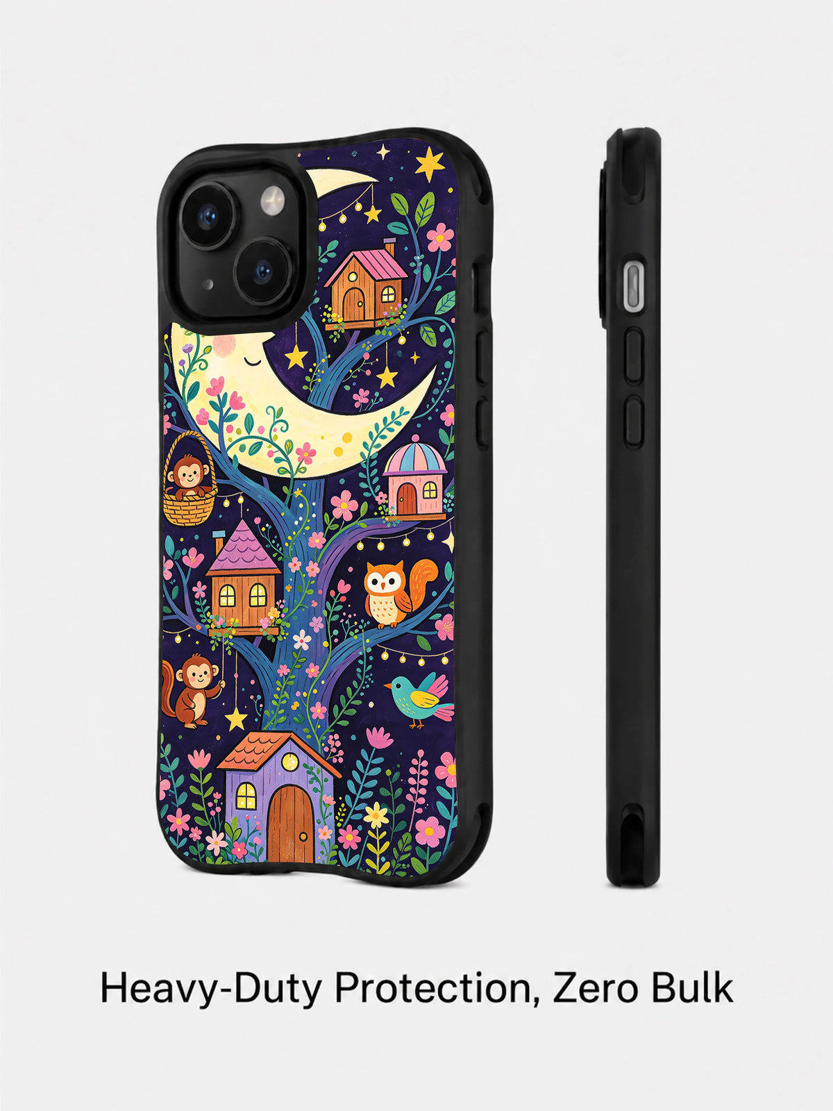 Artist 146 moon garden iPhone 14 Plus case angled product view