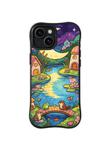 Lotus Moon Bridge pattern on iPhone 14 Plus case